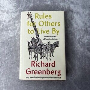 RULES for Others to Live By Richard Greenberg LIKE NEW